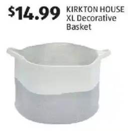 Aldi Kirkton House XL Decorative Basket offer