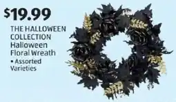 Aldi The halloween collection halloween floral wreath offer