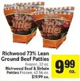 Save Mart Richwood ground beef patties offer