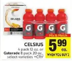 Save Mart Celsius Gatorade offer