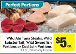 Save Mart Perfect Portions Wild Ahi Tuna Steaks, offer