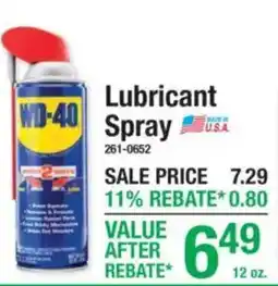 Menards Wd-40 lubricant spray offer