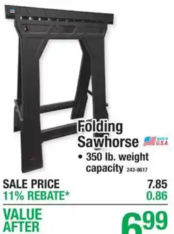 Menards Folding Sawhorse offer