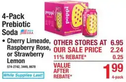 Menards Poppi Prebiotic Soda offer