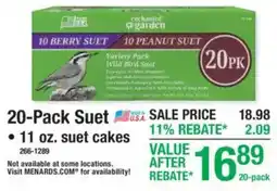 Menards Enchanted Garden 20-Pack Suet offer