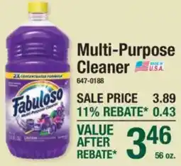 Menards Fabuloso multi-purpose cleaner offer