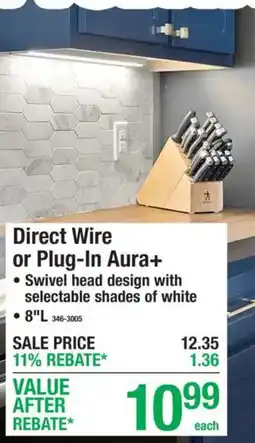 Menards Direct Wire or Plug-In Aura+ offer