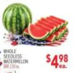 Ingles Markets Whole seedless watermelon offer