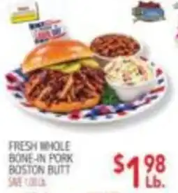 Ingles Markets Fresh whole bone-in pork boston butt offer