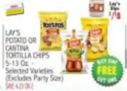 Ingles Markets Lay's potato or cantina tortilla chips offer