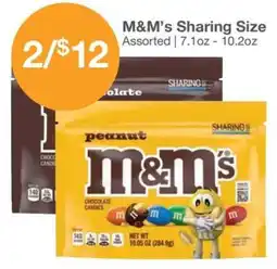 Kinney Drugs M&M's Sharing Size offer