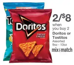 Kinney Drugs Doritos or Tostitos Assorted offer