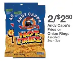 Kinney Drugs Andy Capp's Fries or Onion Rings offer