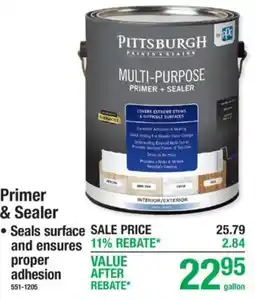 Menards Pittsburgh multi-purpose primer + sealer offer