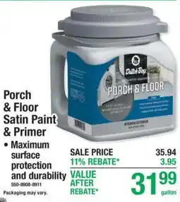 Menards Dutch Boy porch & floor satin paint & primer offer