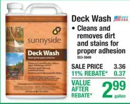 Menards Sunnyside Deck Wash offer
