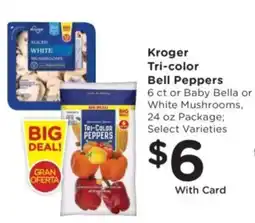 Ralphs Kroger tri-color bell peppers offer