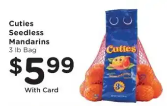 Cuties seedless mandarins