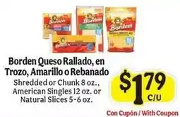 La Michoacana Borden Queso Rallado offer