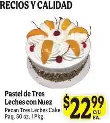 La Michoacana Pecan Tres Leches Cake offer