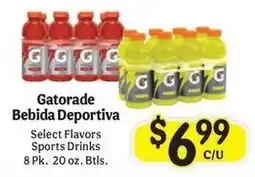 La Michoacana Gatorade bebida deportiva offer