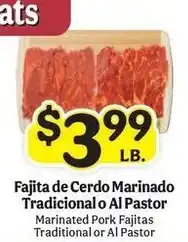 La Michoacana Marinated Pork Fajitas Traditional or Al Pastor offer