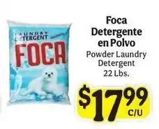 La Michoacana Foca powder laundry detergent offer