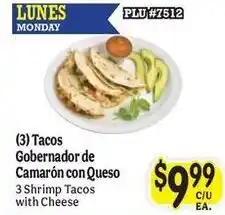 La Michoacana Tacos Gobernador de Camarón con Queso offer