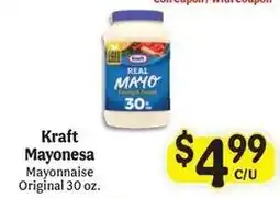 La Michoacana Kraft Mayonesa offer