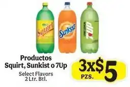 La Michoacana Squirt, Sunkist or 7Up offer