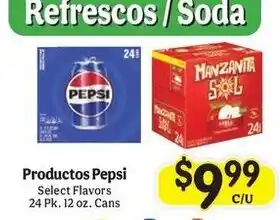 La Michoacana Pepsi Select Flavors offer