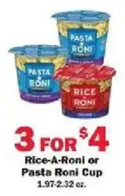 Schnucks Rice-A-Roni or Pasta Roni Cup offer