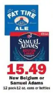 Schnucks New Belgium or Samuel Adams offer
