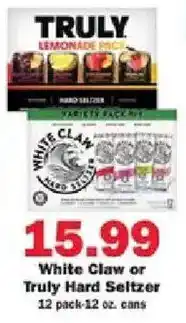 Schnucks White Claw or Truly Hard Seltzer offer