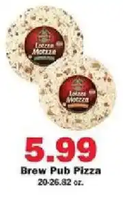 Schnucks Lacza Mozzarella Brew Pub Pizza offer