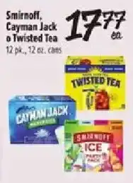 Fiesta Mart Smirnoff Cayman Jack or Twisted Tea offer