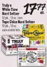 Fiesta Mart Truly o White Claw Hard Seltzer offer