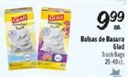 Fiesta Mart Glad trash bags offer