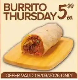 Fiesta Mart Burrito offer