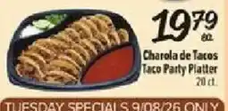 Fiesta Mart Charola de Tacos Taco Party Platter offer