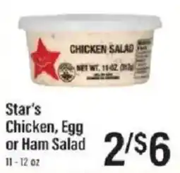 Lowes Foods Star's Chicken, Egg or Ham Salad offer