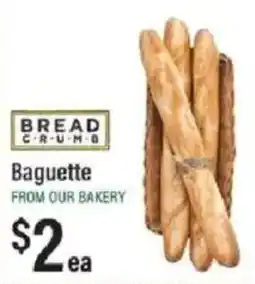 Lowes Foods Bread Crumb Baguette offer