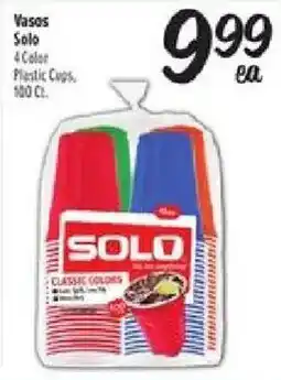 El Super Solo 4 Color Plastic Cups offer