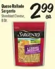 El Super Sargento shredded cheese offer