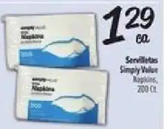 El Super Simply Value Napkins offer