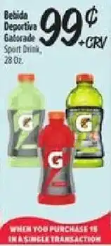 El Super Gatorade Sport Drink offer