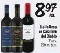 Fiesta Mart Stella Rosa or Casillero del Diablo Wines offer