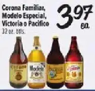 Fiesta Mart Corona Familiar, Modelo Especial, Victoria or Pacifico offer