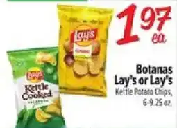 Fiesta Mart Botanas Lay's or Lay's Kettle Potato Chips offer