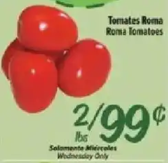 Fiesta Mart Roma Tomatoes offer
